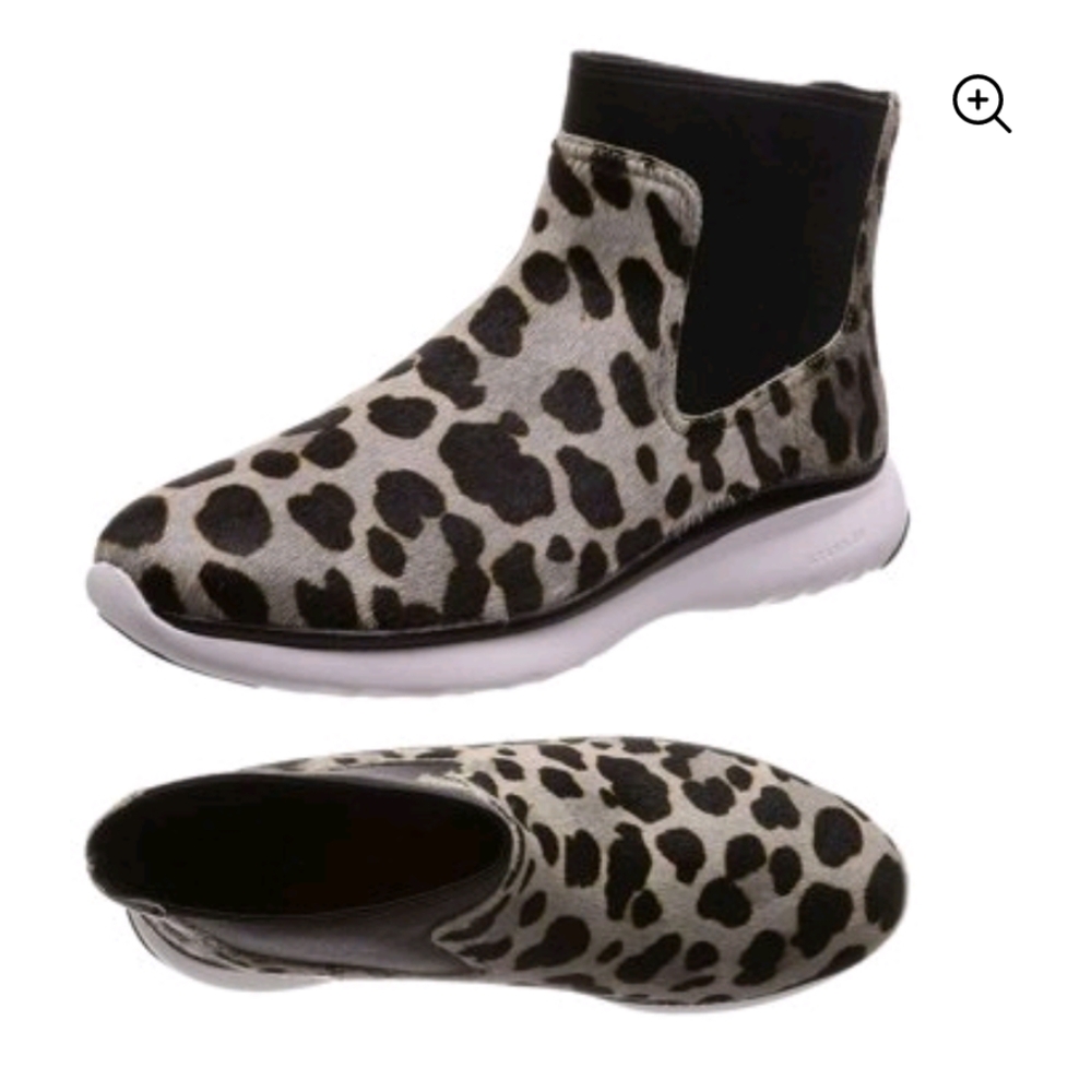 Cole Haan 3.zerogrand Chelsea Leopard Print Bootie